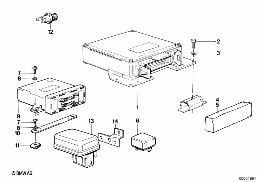 CONTROL UNIT diagram for BMW 7 Series E23 733i
