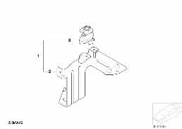 Adapter hardtop f. variab. sufflettlåda diagram for BMW 3 Series E46 318Ci
