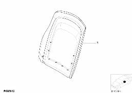 INDIV.REAR PANEL,STANDARD SEAT,LEATHER diagram for BMW 3 Series E46 318i