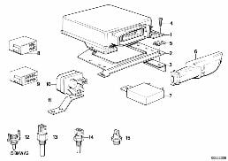 CONTROL UNIT L-JETRONIC diagram for BMW 3 Series E30 325ix