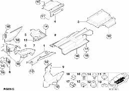 HEAT INSULATION diagram for BMW Z3 E36 1.9