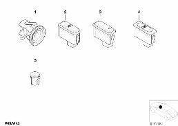 VARIOUS SWITCHES diagram for BMW Z3 E36 1.9