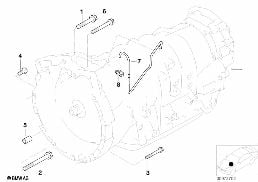 Getriebe Befestigung / Entlüftung diagram for BMW X5 E53 3.0d