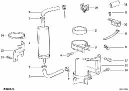 燃油供應/濾清器 diagram for BMW 3 Series E36 M3