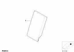 INDIVIDUAL R. LOAD-THROUGH ARMREST, LTHR diagram for BMW 3 Series E46 318i