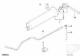 Palivový filtr/tlakový regulátor diagram for BMW X5 E53 4.6is