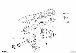 IDLE REGULATING VALVE diagram for BMW 5 Series E34 M5 3.8