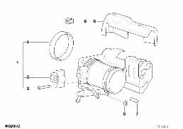 THROTTLE HOUSING ASSY diagram for BMW 3 Series E36 318i
