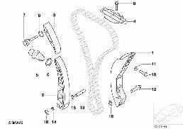 Steuertrieb-Steuerkette diagram for BMW 3 Series E46 M3