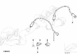 Lambdasonde/Anbauteile diagram for BMW 3 Series E46 M3