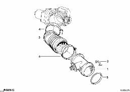 MASS AIR FLOW SENSOR diagram for BMW 7 Series E38 L7