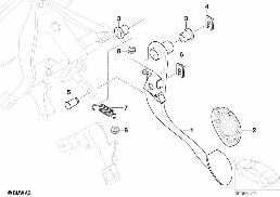 Załączanie hamulca diagram for BMW MINI R50 Cooper