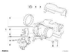 THROTTLE HOUSING ASSY diagram for BMW 3 Series E46 318i