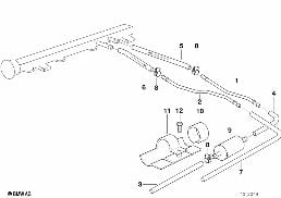 FUEL PIPE diagram for BMW 3 Series E36 318is