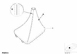 INDIVIDUAL LEATHER BOOT diagram for BMW 3 Series E46 318i