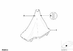 INDIVIDUAL SELECTOR LEVER BOOTS diagram for BMW 3 Series E46 318i