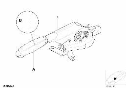 INDIVIDUAL HANDBRAKE LEVER, LEATHER diagram for BMW 3 Series E46 318i