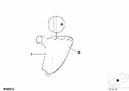 INDIVIDUAL HANDBRAKE LEVER AND COVER diagram for BMW 3 Series E46 318i
