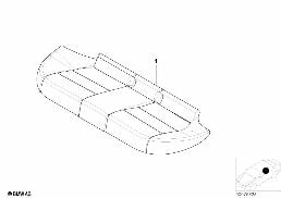 Revetement de siege ar alcantara indiv. diagram for BMW 3 Series E46 318Ci