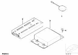 Moduł odbiorczy GPS / Antena GPS diagram for BMW MINI R50 Cooper
