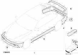 AERODYNAMICS PACKAGE diagram for BMW 3 Series E46 323Ci