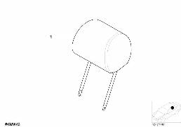 Appuie-tête individual avant diagram for BMW 5 Series E39 525td