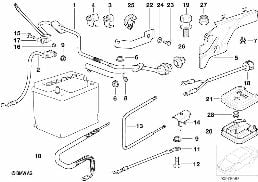 Câble de batterie diagram for BMW 5 Series E39 525td
