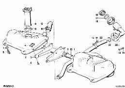 FUEL TANK/ATTACHING PARTS