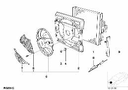 CLIMATE CAPACITOR/ADDITIONAL BLOWER diagram for BMW 5 Series E39 525i