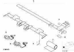 INTERIOR CYCLING SPORT MODULE diagram for BMW 3 Series E46 318d