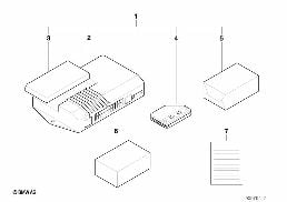 REMOTE CONTROL VERSION 1 diagram for BMW 8 Series E31 850Ci