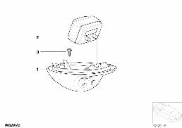 Zegar cyfrowy diagram for BMW MINI R50 Cooper