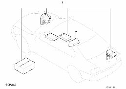 Monteringssats foer alarm diagram for BMW 3 Series E46 318Ci