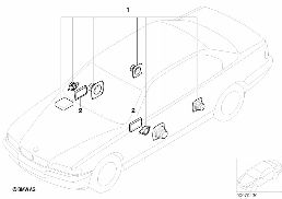 SOUND MODUL SYSTEM diagram for BMW 7 Series E38 740i
