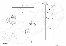 SOUND MODUL SYSTEM diagram for BMW 3 Series E36 325tds