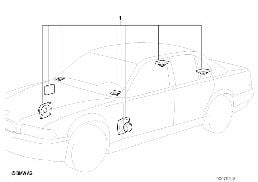 Sound Modul System diagram for BMW 7 Series E32 750iL