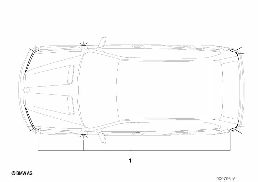 Dodatečná sada směrová světla bílá diagram for BMW X5 E53 4.6is