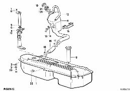 FUEL TANK/FUEL FEED diagram for BMW 3 Series E30 320i