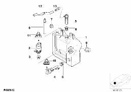 Carter de lave-glace diagram for BMW 5 Series E39 525td