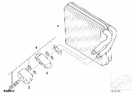 EVAPORATOR / EXPANSION VALVE diagram for BMW MINI R53 Cooper S