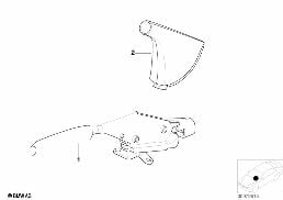 Levier frein à main individ./recouvrem. diagram for BMW 5 Series E39 525td