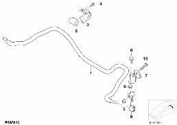 STABILIZER, REAR diagram for BMW 3 Series E46 M3