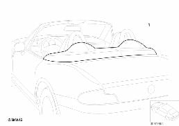 SPEEDSTER COVER diagram for BMW Z3 E36 M