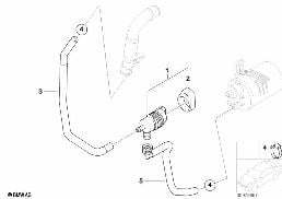 FUEL TANK BREATHER VALVE diagram for BMW Z4 E86 M3.2