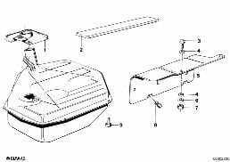 FUEL TANK diagram for BMW 5 Series E12 518i