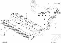 Motorölkühler diagram for BMW 3 Series E46 M3