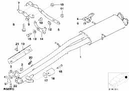 CENTER MUFFLER diagram for BMW X5 E53 3.0i
