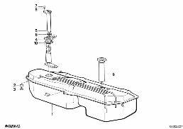 FUEL TANK/FUEL FEED diagram for BMW 3 Series E30 320i