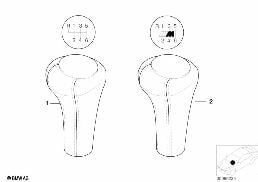 개별,기어레버노브,가죽 diagram for BMW 5 Series E39 540i
