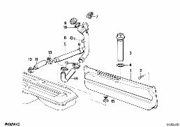 ADDITIONAL FUEL TANK diagram for BMW 3 Series E30 320i